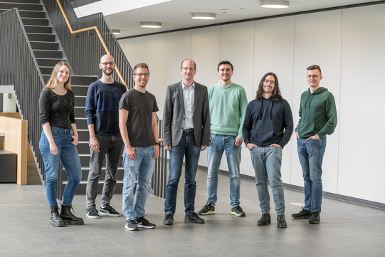 Group photo (left to right: Maike Behrendt, Sebastian Konietzny, Tobias Uelwer, Stefan Harmeling, Marc Höftmann, Stefan Sylvius Wagner Martinez, Jan Robine)